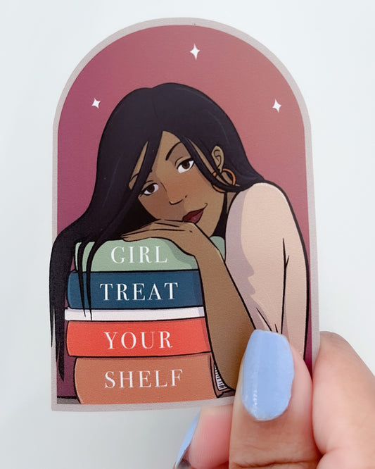 Treat Your Shelf Vinyl Sticker
