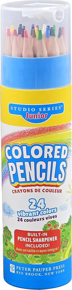 Studio Series Junior Colored Pencil Tube Set (24-colors) cover image