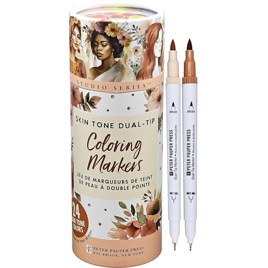 Studio Series Skin Tone Dual-tip Markers - 24 colors